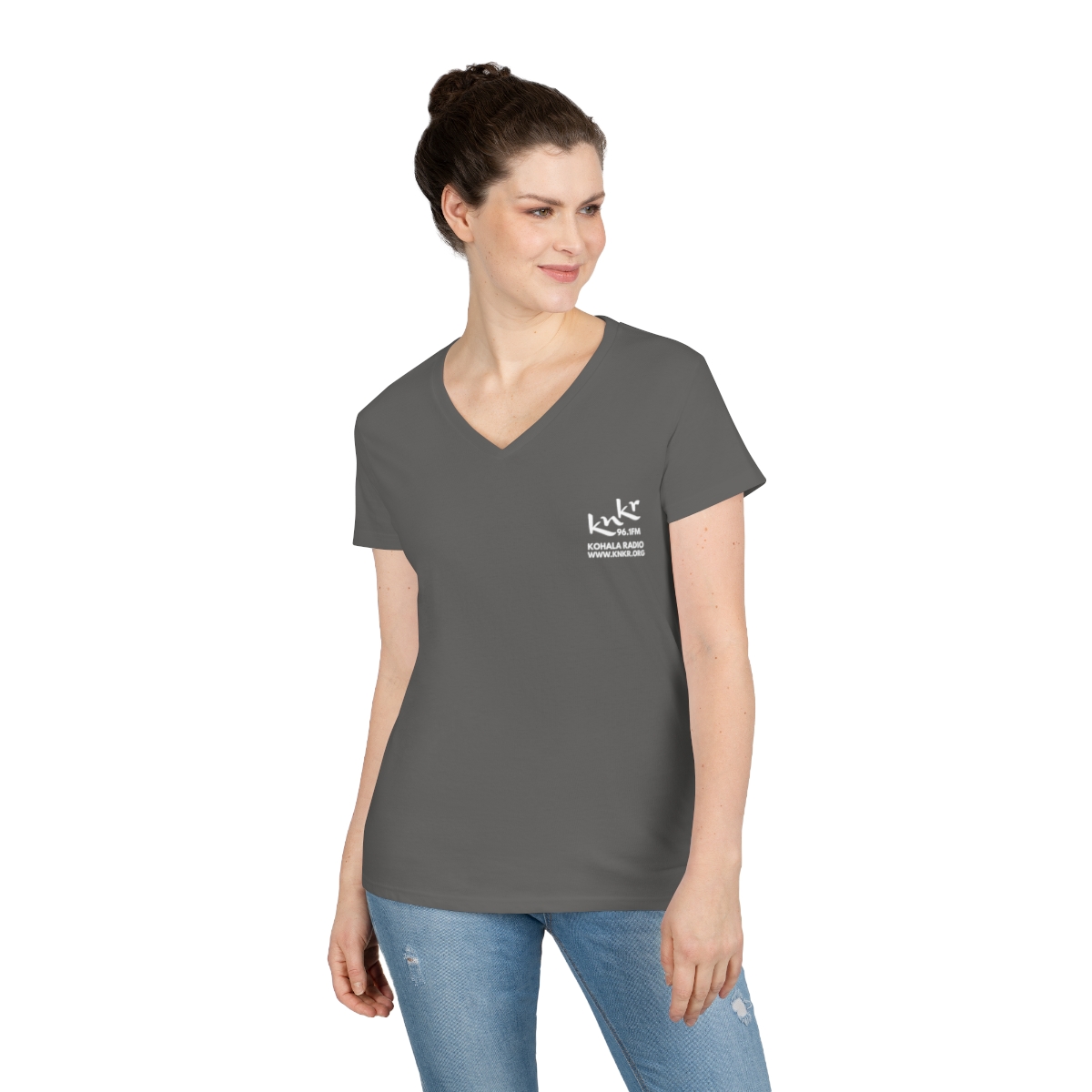 Ladies' V-Neck T-Shirt - Image 15