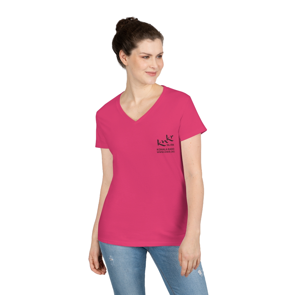 Ladies' V-Neck T-Shirt - Image 18
