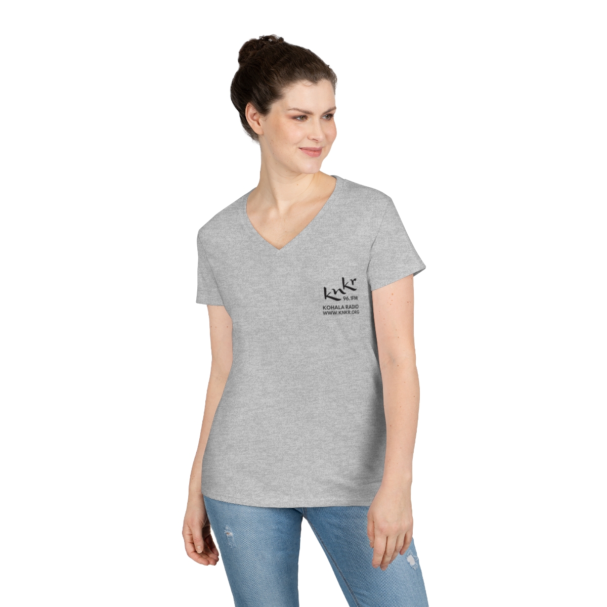 Ladies' V-Neck T-Shirt - Image 12