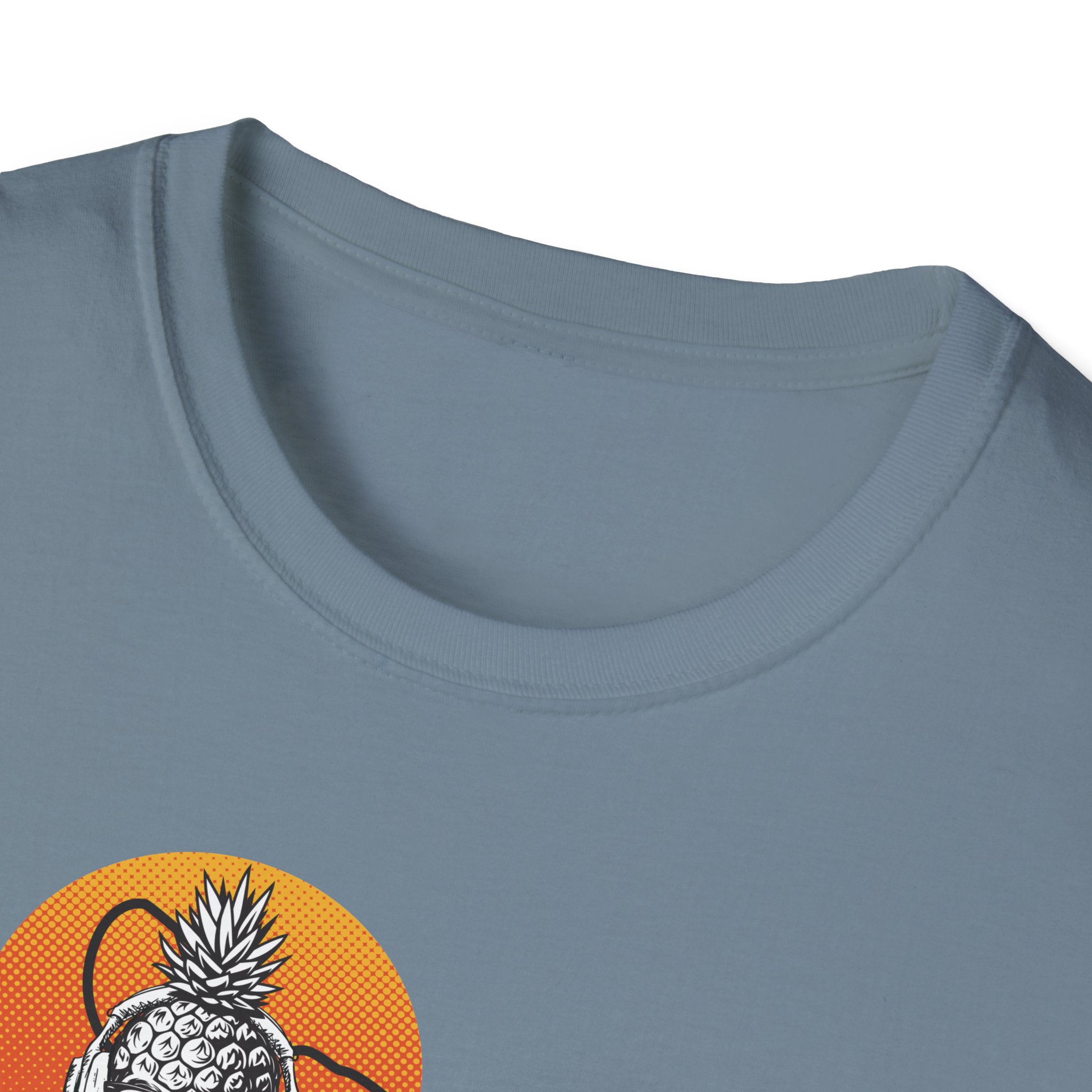 Pineapple Skull Island Unisex Softstyle T-Shirt - Image 29