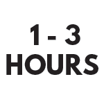 1 - 3 hours