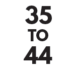 35 - 44 Years