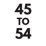 45 - 54 Years